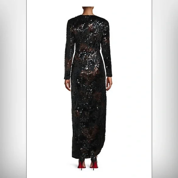 Diana Column Gown Sequins Kay Unger Size 10 NWT - Picture 4 of 10